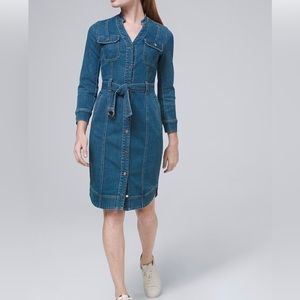 WHBM Denim Dress -size 8 Blue